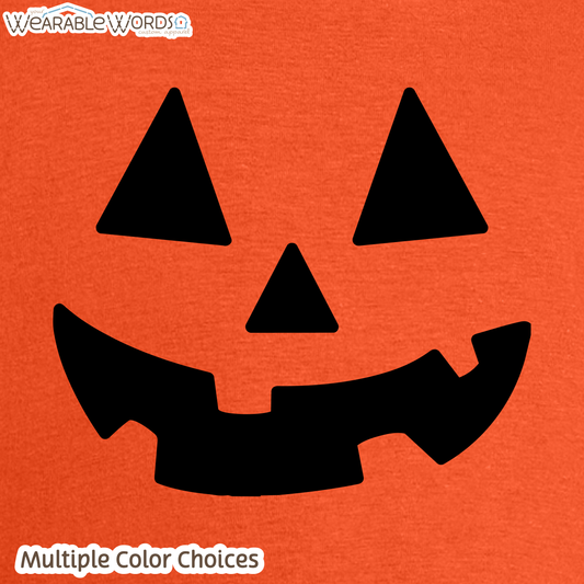 Jack-O-Lantern Kids Graphic Tee | Colorful Fun Halloween Fall Pumpkin Carving Children's Print | Unisex Youth T-Shirt