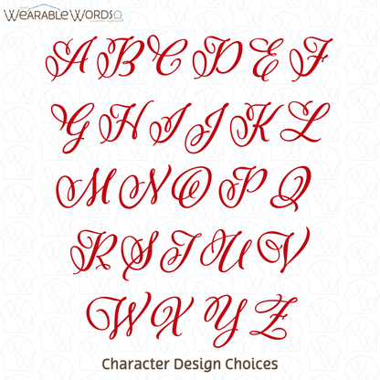 Custom Character Heart Design Door & Wreath Sash | Red and White Embroidery | Valentine's Day