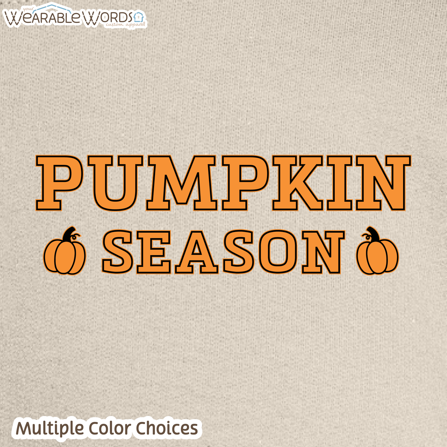 Pumpkin Season Graphic Crewneck | Orange Black Girly Fall Autumn Print | Unisex Sweatshirt