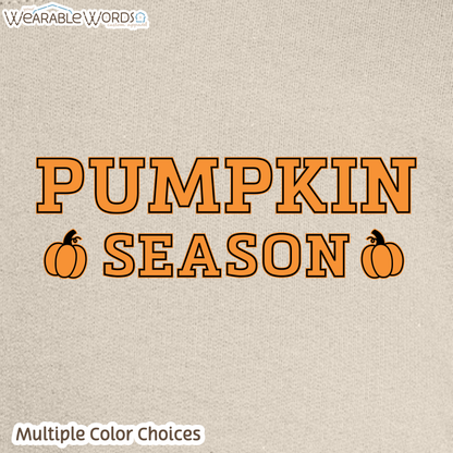 Pumpkin Season Graphic Crewneck | Orange Black Girly Fall Autumn Print | Unisex Sweatshirt