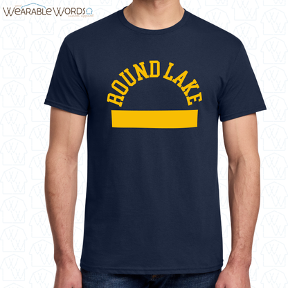 Round Lake Athletics Navy Graphic Tee | Round Lake Alumni Class Reunion Print | Unisex T-Shirt