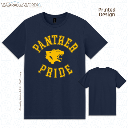 Panther Pride Navy Graphic Tee | Round Lake Alumni Class Reunion Print | Unisex T-Shirt